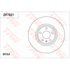 DF7821 TRW Тормозной диск