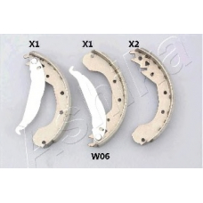55-0W-W06 Ashika Комплект тормозных колодок