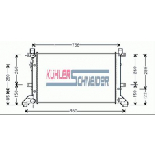 3500701 KUHLER SCHNEIDER Радиатор, охлаждение двигател