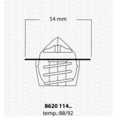 8620 11492 TRISCAN Термостат, охлаждающая жидкость