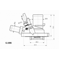 G.1006.88 BEHR Термостат, охлаждающая жидкость