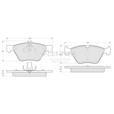 FB210237 FLENNOR Комплект тормозных колодок, дисковый тормоз