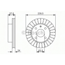 0 986 479 836 BOSCH Тормозной диск