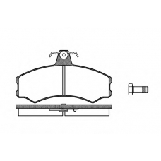 0143.10 REMSA Комплект тормозных колодок, дисковый тормоз