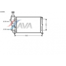 LCA2066 AVA Радиатор, охлаждение двигателя