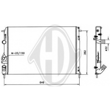 8129212 DIEDERICHS Радиатор, охлаждение двигателя