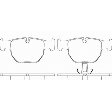 P 44 012 BREMBO Комплект тормозных колодок, дисковый тормоз