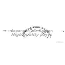 1050-5006 ASHUKI Комплект тормозных колодок