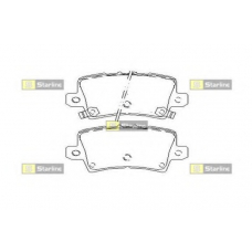 BD S517P STARLINE Комплект тормозных колодок, дисковый тормоз