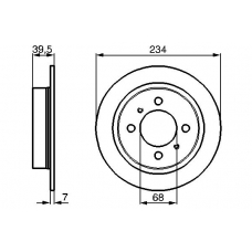 0 986 478 865 BOSCH Тормозной диск