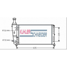 2105501 KUHLER SCHNEIDER Радиатор, охлаждение двигател