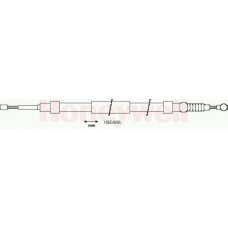 433100B BENDIX Трос, стояночная тормозная система