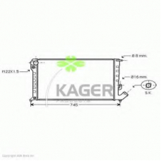 31-0190 KAGER Радиатор, охлаждение двигателя