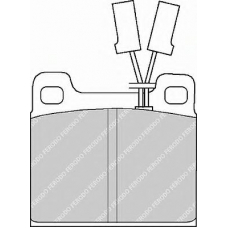 FDB348 FERODO Комплект тормозных колодок, дисковый тормоз