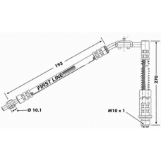 FBH6536 FIRST LINE Тормозной шланг