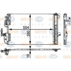 8FC 351 317-534 HELLA Конденсатор, кондиционер