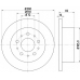 MDC1816 MINTEX Тормозной диск