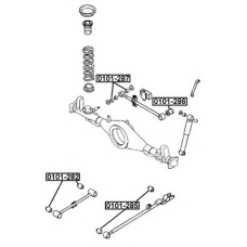 0101-287 ASVA Подвеска, рычаг независимой подвески колеса