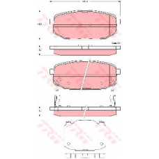 GDB3384 TRW Комплект тормозных колодок, дисковый тормоз