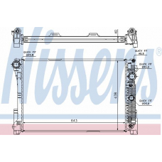 67162 NISSENS Радиатор, охлаждение двигателя