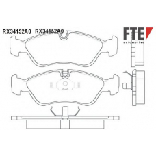 BL1260A2 FTE Комплект тормозных колодок, дисковый тормоз