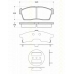 8110 69015 TRISCAN Комплект тормозных колодок, дисковый тормоз