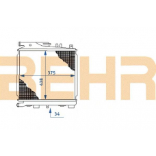 2108256 BEHR Radiator