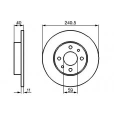 0 986 478 342 BOSCH Тормозной диск