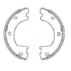 2061 RAICAM Комплект тормозных колодок, стояночная тормозная с