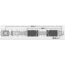 BBH6896 BORG & BECK Тормозной шланг