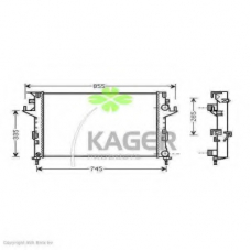 31-2516 KAGER Радиатор, охлаждение двигателя