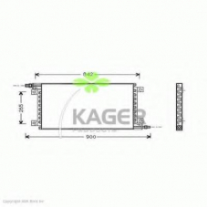 94-5306 KAGER Конденсатор, кондиционер