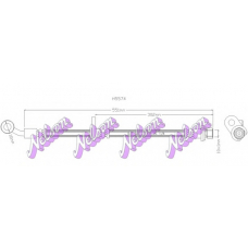 H5574Q Brovex-Nelson Тормозной шланг