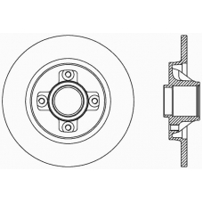 BDA2387.10 OPEN PARTS Тормозной диск