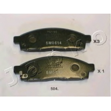50504 JAPKO Комплект тормозных колодок, дисковый тормоз