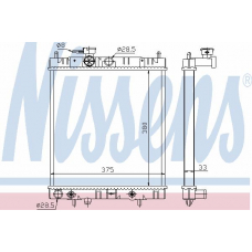 62987 NISSENS Радиатор, охлаждение двигателя
