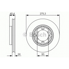 0 986 479 R40 BOSCH Тормозной диск