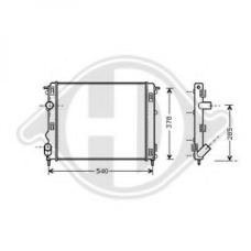 8441305 DIEDERICHS Радиатор, охлаждение двигателя