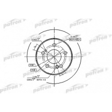 PBD1583 PATRON Тормозной диск