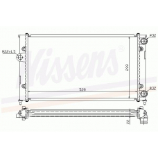 65194A NISSENS Радиатор, охлаждение двигателя