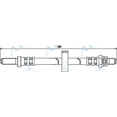 HOS3367 APEC Тормозной шланг