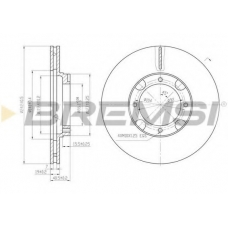 DBA389V BREMSI Тормозной диск