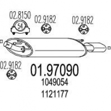 01.97090 MTS Глушитель выхлопных газов конечный