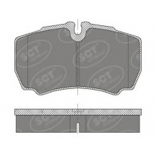 SP 452 PR SCT Комплект тормозных колодок, дисковый тормоз