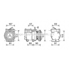 HYAK287 AVA Компрессор, кондиционер