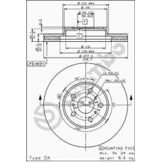 09.5622.10 BREMBO Тормозной диск