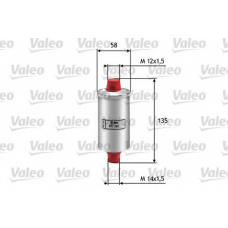 587200 VALEO Топливный фильтр