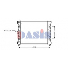 040870N AKS DASIS Радиатор, охлаждение двигателя