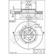 BS 8065 BRECO Тормозной диск