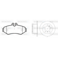 86333.01 WOKING Комплект тормозов, дисковый тормозной механизм